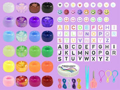 24Color 1000PCS Kandi Pony Beads Bracelets Jewelry Making Kits