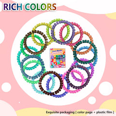 24Color 1000PCS Kandi Pony Beads Bracelets Jewelry Making Kits
