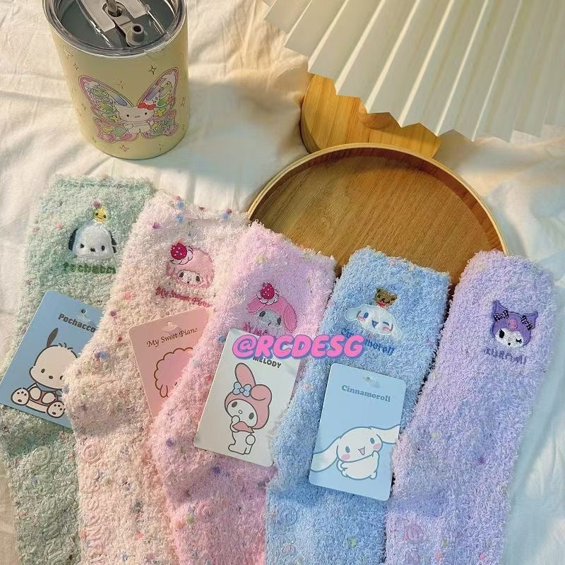 sanrio fluffy socks