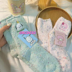 sanrio fluffy socks